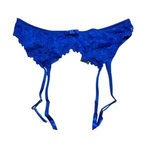 Frederick's of Hollywood Jessica Lace Garter Belt Princess Blue Size S/M